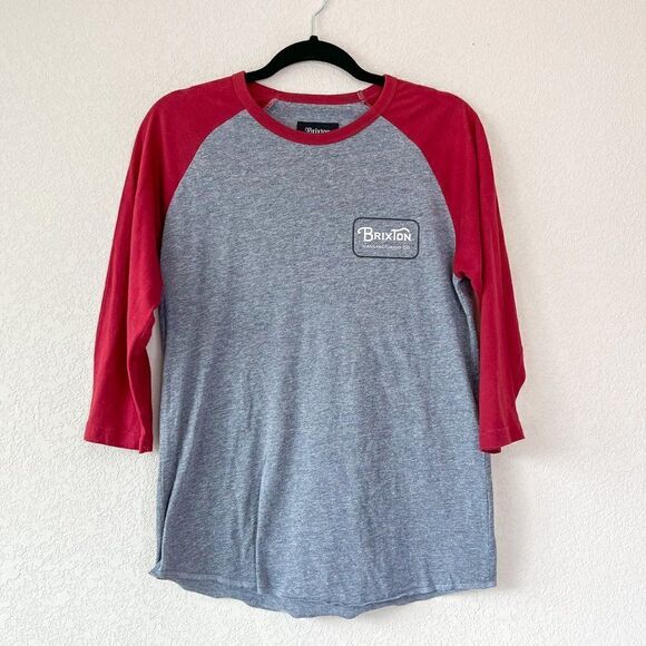 Brixton Manufacturing Co Baseball Style Tee, Size Small - Picture 1 of 5